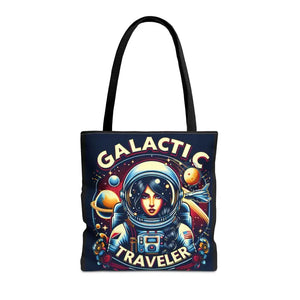 Bags - Galactic Traveler Aop Tote Bag - Space Design - Dipaliz 16’’ × / Black