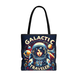 Bags - Galactic Traveler Aop Tote Bag - Space Design - Dipaliz 18’’ × / Black