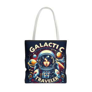 Bags - Galactic Traveler Aop Tote Bag - Space Design - Dipaliz 18’’ × / White