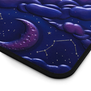 Galaxy Dream Desk Mat - Purple Nebula Space Design - Dipaliz - Computer Accessories