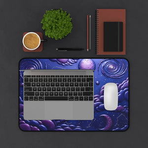 Galaxy Dream Desk Mat - Purple Nebula Space Design - Dipaliz - Computer Accessories