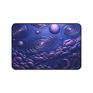 Galaxy Dream Desk Mat - Purple Nebula Space Design - Dipaliz - Computer Accessories