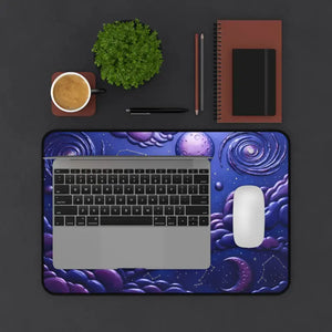 Galaxy Dream Desk Mat - Purple Nebula Space Design - Dipaliz - Computer Accessories