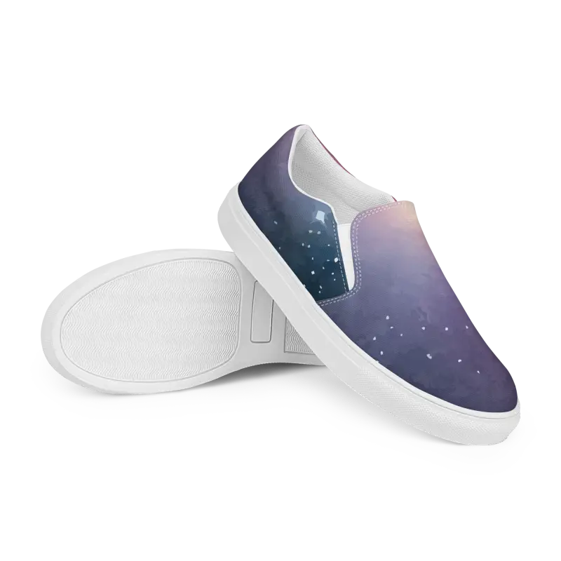 Conquer the Galaxy with Women’s Canvas Slip-on Shoes