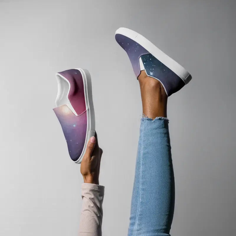 Conquer the Galaxy with Women’s Canvas Slip-on Shoes