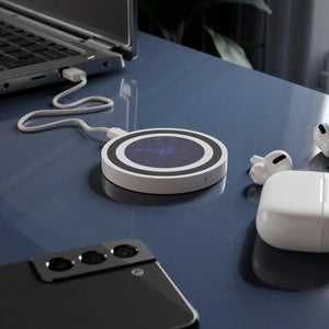 Cosmic Charger Wireless Pad - Night Sky Decor for Tech Lovers - Dipaliz - 2.75’’ x / White/black - Accessories