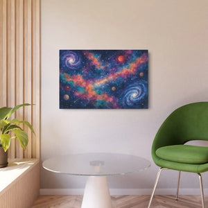 Galaxy Metal Art – Nebula Space Wall Decor - Dipaliz - Posters Prints & Visual Artwork