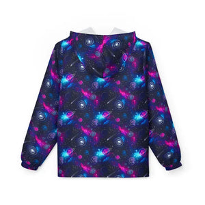 Outerwear - Galaxy Nebula Windbreaker Jacket — Cosmic Aop Hooded
