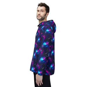Outerwear - Galaxy Nebula Windbreaker Jacket — Cosmic Aop Hooded