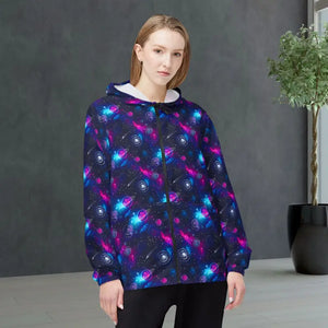 Outerwear - Galaxy Nebula Windbreaker Jacket — Cosmic Aop Hooded Xs