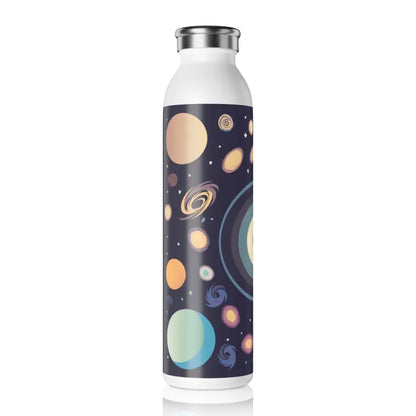 Galaxy Slim Water Bottle: Create Your Universe On-the-go Stylish Companion - 20oz / White