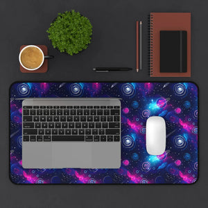 Galaxy Space Desk Mat - Neon Planets Gaming Mousepad - Dipaliz - Computer Accessories