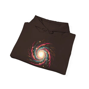 Galaxy Spiral Hoodie – Colorful Cosmic Swirl Space Sweatshirt - Hoodies - m
