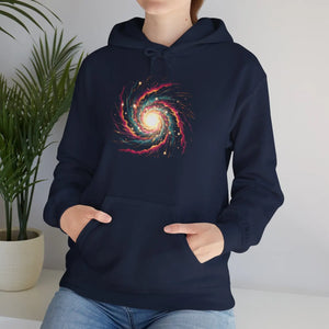 Galaxy Spiral Hoodie – Colorful Cosmic Swirl Space Sweatshirt - Hoodies - m