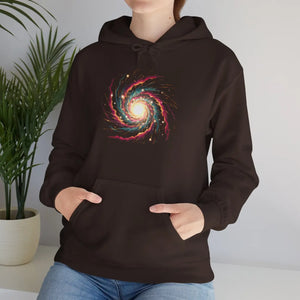 Galaxy Spiral Hoodie – Colorful Cosmic Swirl Space Sweatshirt - Hoodies - m