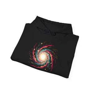 Galaxy Spiral Hoodie – Colorful Cosmic Swirl Space Sweatshirt - Hoodies - m