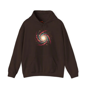 Galaxy Spiral Hoodie – Colorful Cosmic Swirl Space Sweatshirt - Hoodies - m