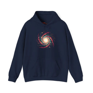 Galaxy Spiral Hoodie – Colorful Cosmic Swirl Space Sweatshirt - Hoodies - m