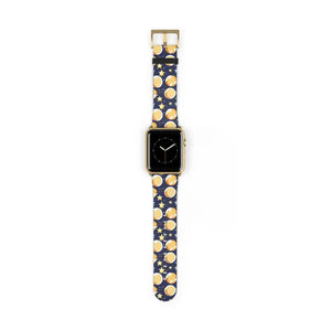 Watch Band - Faux Leather Galaxy Stars Moon Pattern - Dipaliz - Bands