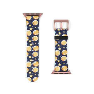 Watch Band - Faux Leather Galaxy Stars Moon Pattern - Dipaliz - Bands