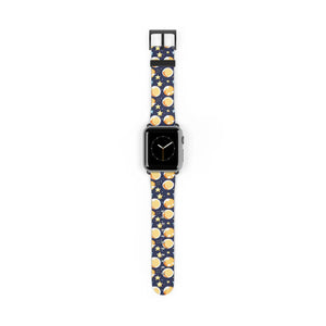 Celestial Watch Band - Galaxy Stars and Moon Faux Leather - Dipaliz - Bands