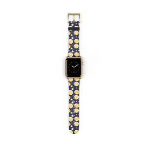 Celestial Watch Band - Galaxy Stars and Moon Faux Leather - Dipaliz - Bands