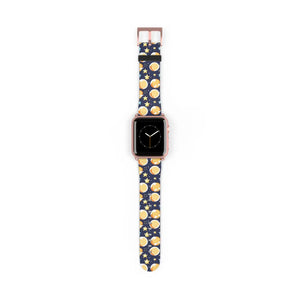 Celestial Watch Band - Galaxy Stars and Moon Faux Leather - Dipaliz - Bands