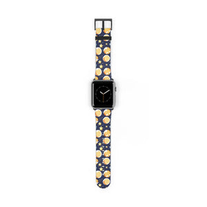 Celestial Watch Band - Galaxy Stars and Moon Faux Leather - Dipaliz - Bands