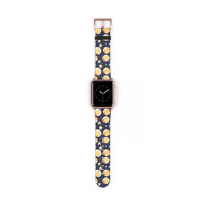 Celestial Watch Band - Galaxy Stars and Moon Faux Leather - Dipaliz - Bands