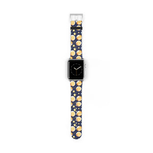 Celestial Watch Band - Galaxy Stars and Moon Faux Leather - Dipaliz - Bands