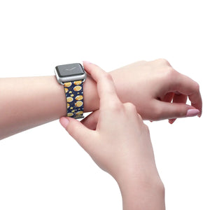 Celestial Watch Band - Galaxy Stars and Moon Faux Leather - Dipaliz - Bands