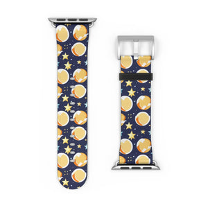 Celestial Watch Band - Galaxy Stars and Moon Faux Leather - Dipaliz - Bands