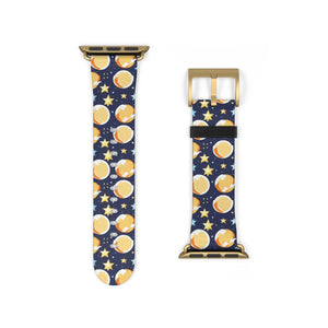 Celestial Watch Band - Galaxy Stars and Moon Faux Leather - Dipaliz - Bands