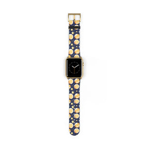 Celestial Watch Band - Galaxy Stars and Moon Faux Leather - Dipaliz - Bands