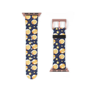 Celestial Watch Band - Galaxy Stars and Moon Faux Leather - Dipaliz - Bands