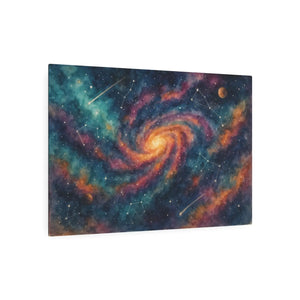 Galaxy Metal Art Sign – Matte Aluminum Decor - Dipaliz - Posters Prints & Visual Artwork