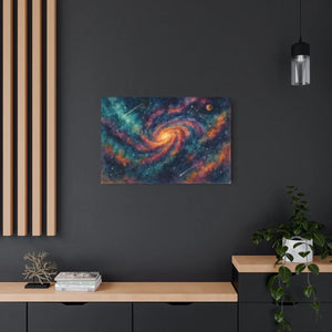 Galaxy Metal Art Sign – Matte Aluminum Decor - Dipaliz - Posters Prints & Visual Artwork