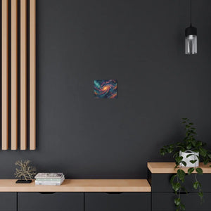 Galaxy Metal Art Sign – Matte Aluminum Decor - Dipaliz - Posters Prints & Visual Artwork