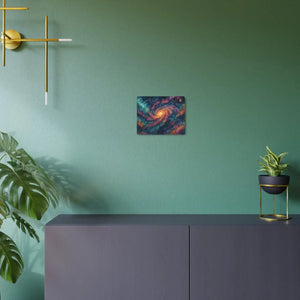 Galaxy Metal Art Sign – Matte Aluminum Decor - Dipaliz - Posters Prints & Visual Artwork