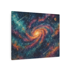 Galaxy Metal Art Sign – Matte Aluminum Decor - Dipaliz - Posters Prints & Visual Artwork