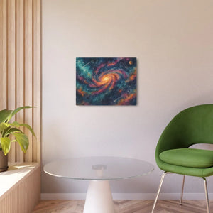 Galaxy Metal Art Sign – Matte Aluminum Decor - Dipaliz - Posters Prints & Visual Artwork