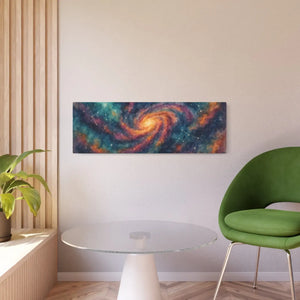 Galaxy Metal Art Sign – Matte Aluminum Decor - Dipaliz - Posters Prints & Visual Artwork