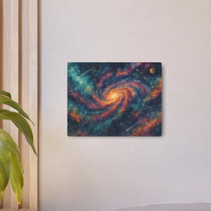 Galaxy Metal Art Sign – Matte Aluminum Decor - Dipaliz - Posters Prints & Visual Artwork
