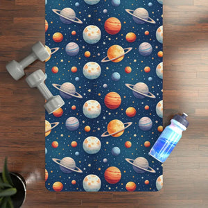 Cosmic Rubber Yoga Mat - Interstellar Workout Vibes - Dipaliz - 24” x 70” - & Pilates Mats