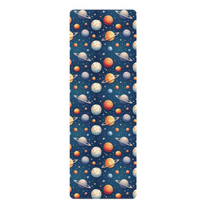 Cosmic Rubber Yoga Mat - Interstellar Workout Vibes - Dipaliz - 24” x 70” - & Pilates Mats