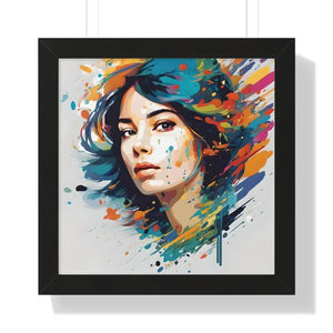 Gallery Canvas Wraps Watercolor Woman Art Poster by Dipaliz - 16″ x / Black - Posters Prints & Visual Artwork
