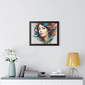 Poster - Gallery Canvas Wraps Watercolor Woman Art Framed by Dipaliz