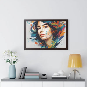 Poster - Gallery Canvas Wraps Watercolor Woman Art Framed by Dipaliz