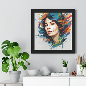 Poster - Gallery Canvas Wraps Watercolor Woman Art Framed by Dipaliz