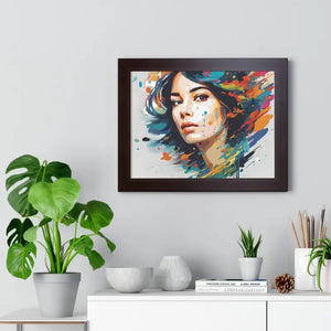 Poster - Gallery Canvas Wraps Watercolor Woman Art Framed by Dipaliz